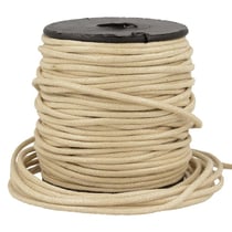 Bobine 35m cordelière aspect cuir 2mm beige