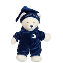 Peluche - Ours Baby bear douceur bleu marine - 24 cm