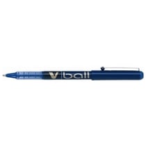 Lot de 12 stylos roller Pilot V Ball VB5 encre liquide pointe métal fine bleu