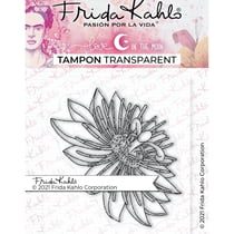 Tampon transparent - Fleur Passiflore 3 - 9,5 x 6,5 cm