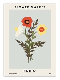 Affiche - Flower Market Porto - NKTN