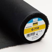 Entoilage Tissé Thermocollant Vlieseline G710 Noir