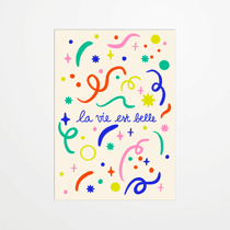 Carte postale - Cokiyette - La vie est belle