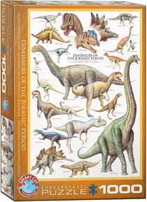 Puzzle 1000 pièces - Les Dinosaures - Période du Crétacé - Eurographics