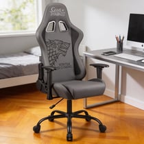 subsonic ? Chaise gaming ou chaise de bureau Game of Thrones, fauteuil gamer, assise confortable, dossier ergonomique - Noir