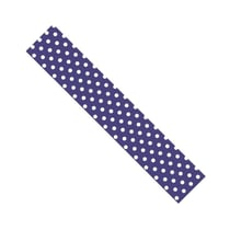 MégaCréa DIY - Ruban adhésif fantaisie 1,5 cm x 10 m bleu marine Pois blanc