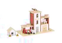 Caserne de pompiers Ben avec accessoires