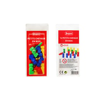 16 petits chevaux en bois - 4 x 4 couleurs - JEUJURA