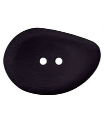 Bouton navette noir 2 trous 54mm X 1 - Union Knopf Noir