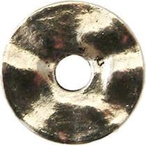 MégaCréa - Anneau donut métal 18 mm Argenté (10 pièces)