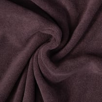 Tissu Jersey Velours Eponge Lua uni Marron foncé