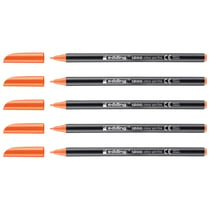 Lot de 5 feutres de coloriage pointe fine 1 mm - EDDING - Orange - 1200