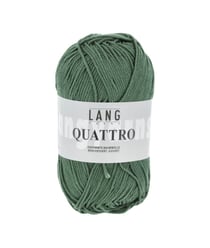 Fil à tricoter 100% coton QUATTRO - Lang Yarns 318 Vert
