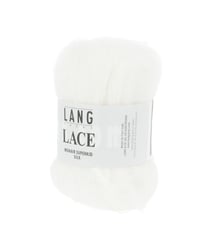 Pelote de Mohair et soie à tricoter LACE - 25 GR - Lang Yarns Blanc (01)