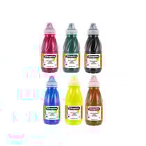 Lot de 6 flacons encre à dessiner - 250 ml - assortiment - Cléopâtre