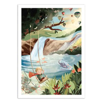 Affiche 30x40 cm - Swingset Dreams - Goed Blauw
