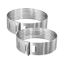Ensemble de 2 Cercles à pâtisserie pour trancher les gâteaux en étages 26 à 28 cm Zenker Smart Pastry