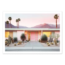 Affiche 30 x 40 cm - Retro Palm Springs - Philippe Hugonnard