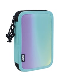 Plumier à 2 compartiments avec contenu Sunset, turquoise