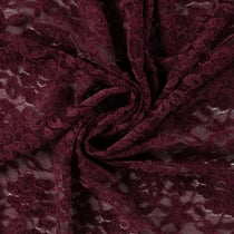 Tissu Dentelle Deluxe uni Lie de vin