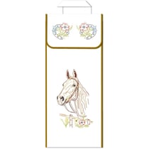 LUC - Sac à pain en coton écru Cheval