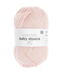 Fil exceptionnel à tricoter Essentials Baby Alpaca & Merino - Rico Design 03 Poudre