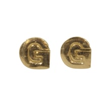 Lettres en cire - G - , or, 9mm, 2 pces