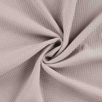 Tissu Nid d'abeille envers éponge uni Bambelux Taupe