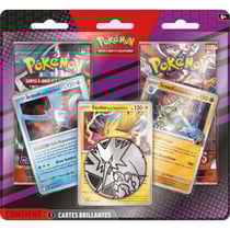 Pokemon ev03/ev06 - coffret duopack : 2 boosters de 10 cartes a collectionner + carte artikodin, elector, tyranocif de la team rocket - asmodee