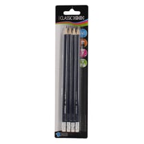 Lot De 4 Crayons Hb Graphite + Gomme - Ulmann