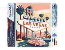 Diamond Painting Broderie Diamant Figured’Art 40x50cm toile entière roulée avec diamants carrés - Affiche Poster Las Vegas