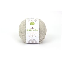 DMC - Fil Coton Recyclé Eco Vita 3mm 100g Tricot et Crochet Col. 103 gris