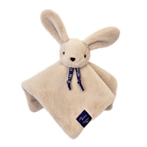 Doudou plat lapin dorlotin - Ivoire -Mailou - Ma lou Tradition