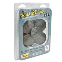 Jeu de 12 palets bretons + 1 maître en fonte GS, n° de 7 à 12 - Cadetel