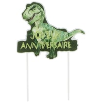 1 Bougie Dinosaures Vert