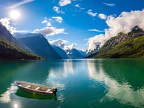 Kit diamond painting Paysage montagnes 30 x 40 cm