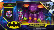 Coffret 2 figurines 10 cm : batman et le joker + armure technologique - dc - spin master - 20131531