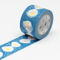 Masking Tape MT Mina papillon crayon hana hane blue