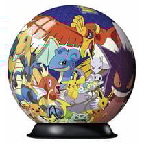 Puzzleball pokemon : pikachu et dracaufeu 72 pieces - 3d- puzzle ravensburger - 117857