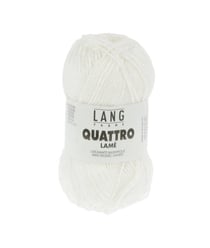 Fil à tricoter de coton QUATTRO LAME - Lang Yarns 01 Blanc