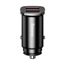 Baseus Chargeur Voiture Allume-cigare USB 30W Charge Rapide 3.0 Noir