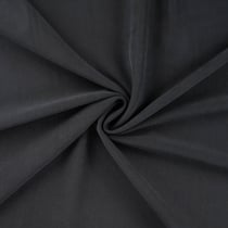 Tissu Jersey Modal satiné uni Noir - Au mètre