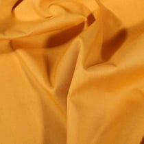 Tissu Popeline de coton Uni Jaune curry