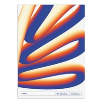 Affiche 30 x 40 cm - Blue wave - Posterlad