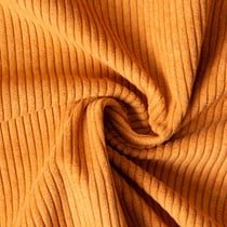 Tissu Velours d'ameublement côtelé Emy uni Ocre
