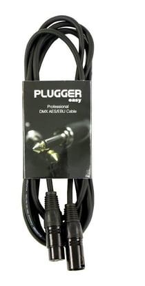 Câble DMX XLR femelle 3b - XLR mâle 3b 3m Easy Plugger