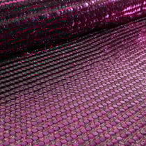 Tissu Jersey Paillettes Violettes sur fond Noir