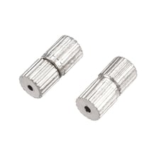 15 FERMOIRS A VIS metal argente 7 x 3 mm sans nickel pour colliers et bracelets - Fournitures bijoux DIY