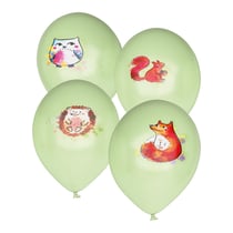 Ballon Ø 30cm - lot de 8 - animaux de la forêt