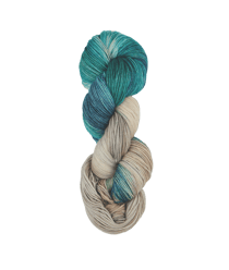 Symfonie Terra Knit Pro – Laine à chaussettes 75% Mérinos 25% Polyamide – Pelote 100g / 380m Sandy Sea
